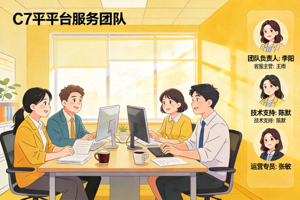C7娱乐平台服务团队工作场景与成员介绍
